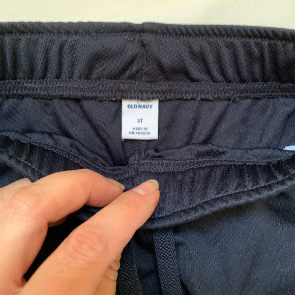 Old Navy blue and grey athletic shorts. Working drawstring. - Picture 3 of 4